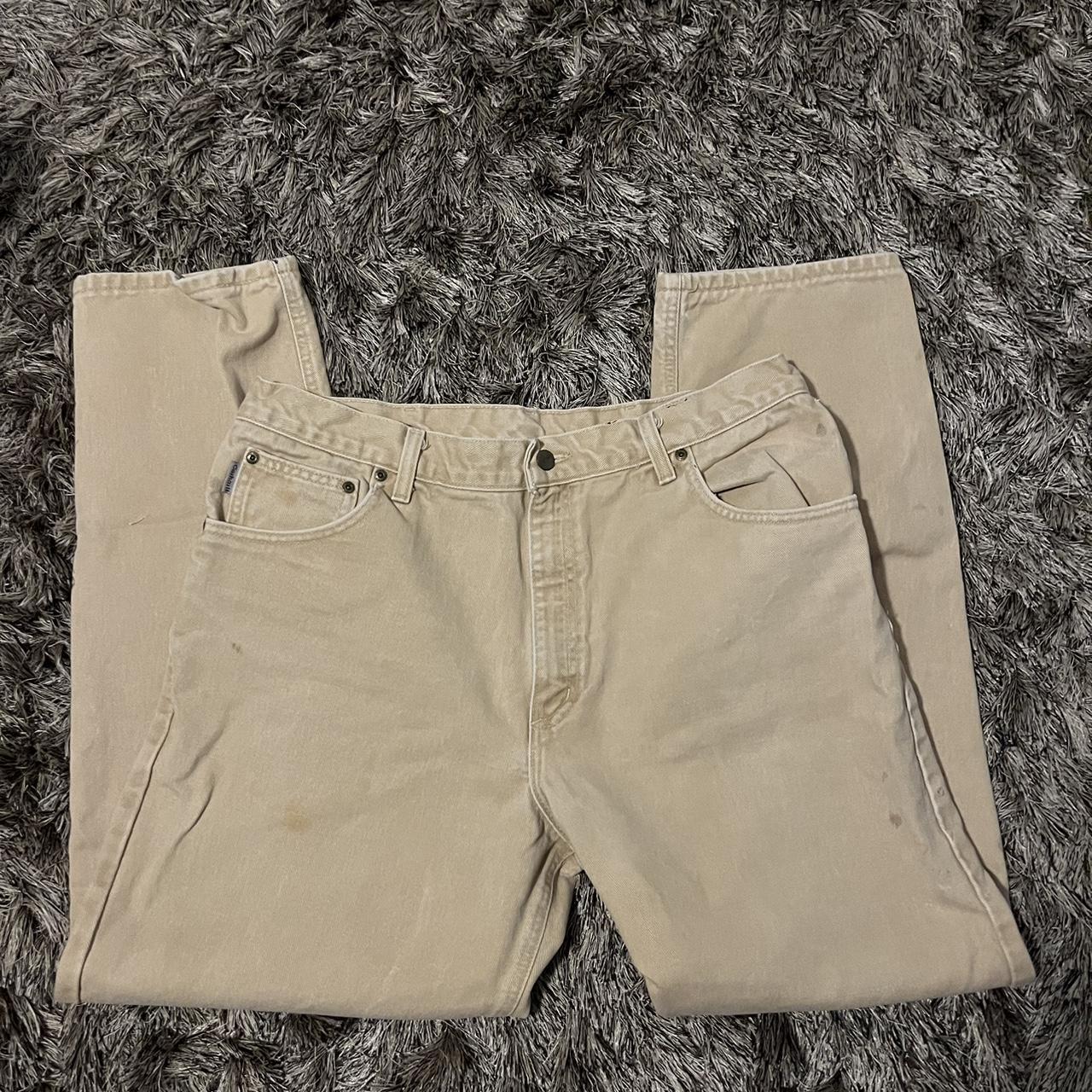 90s baggy carhartt jeans measures 36x30 Depop