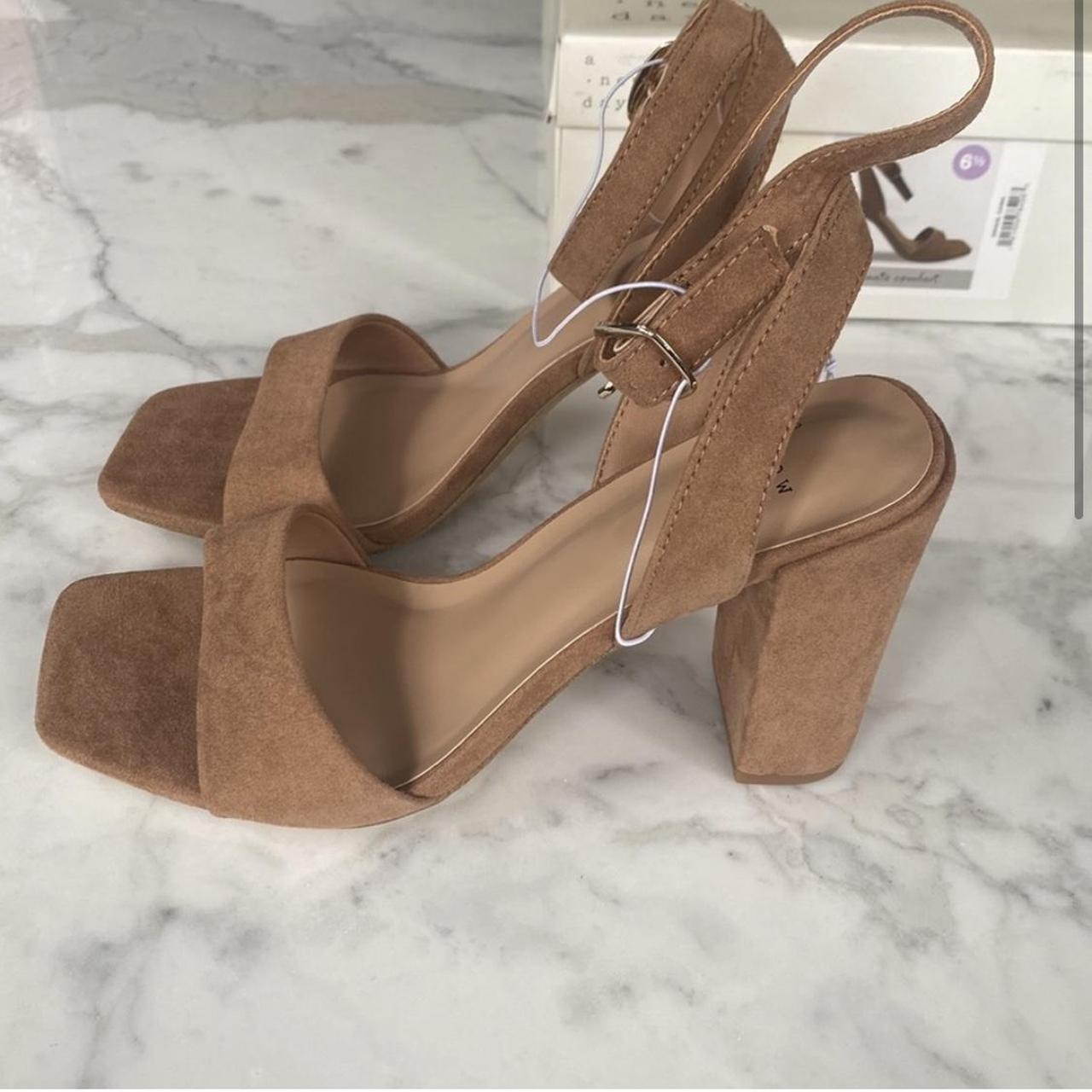 Light tan hot sale block heels