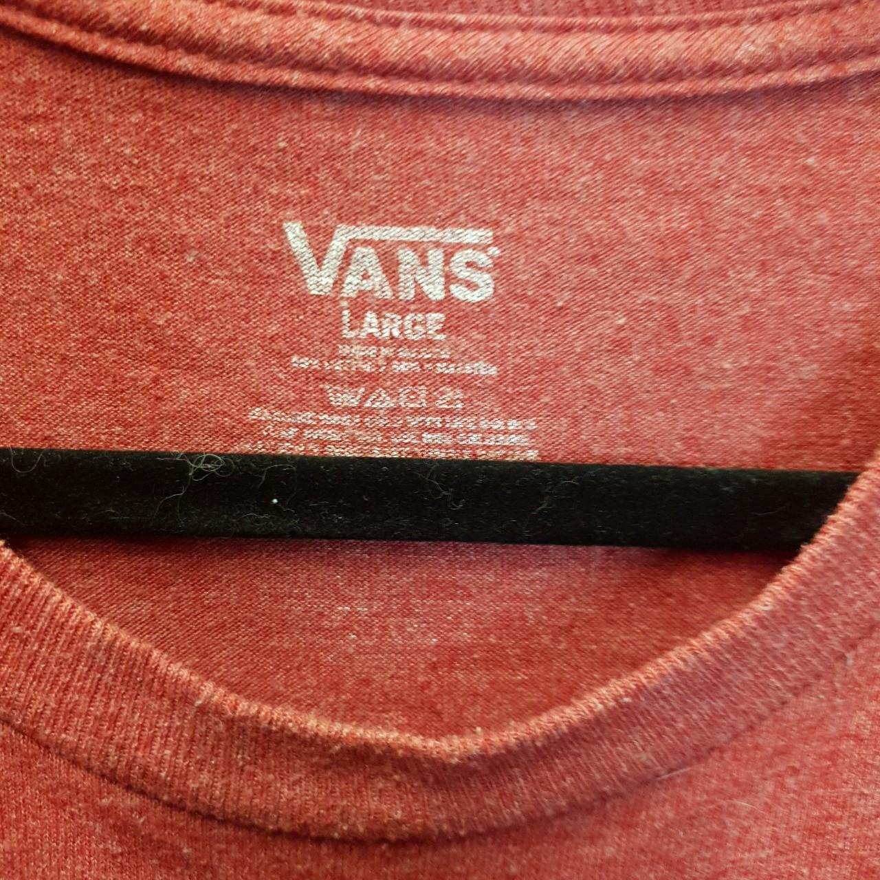 Vans Men's Burgundy T-shirt | Depop