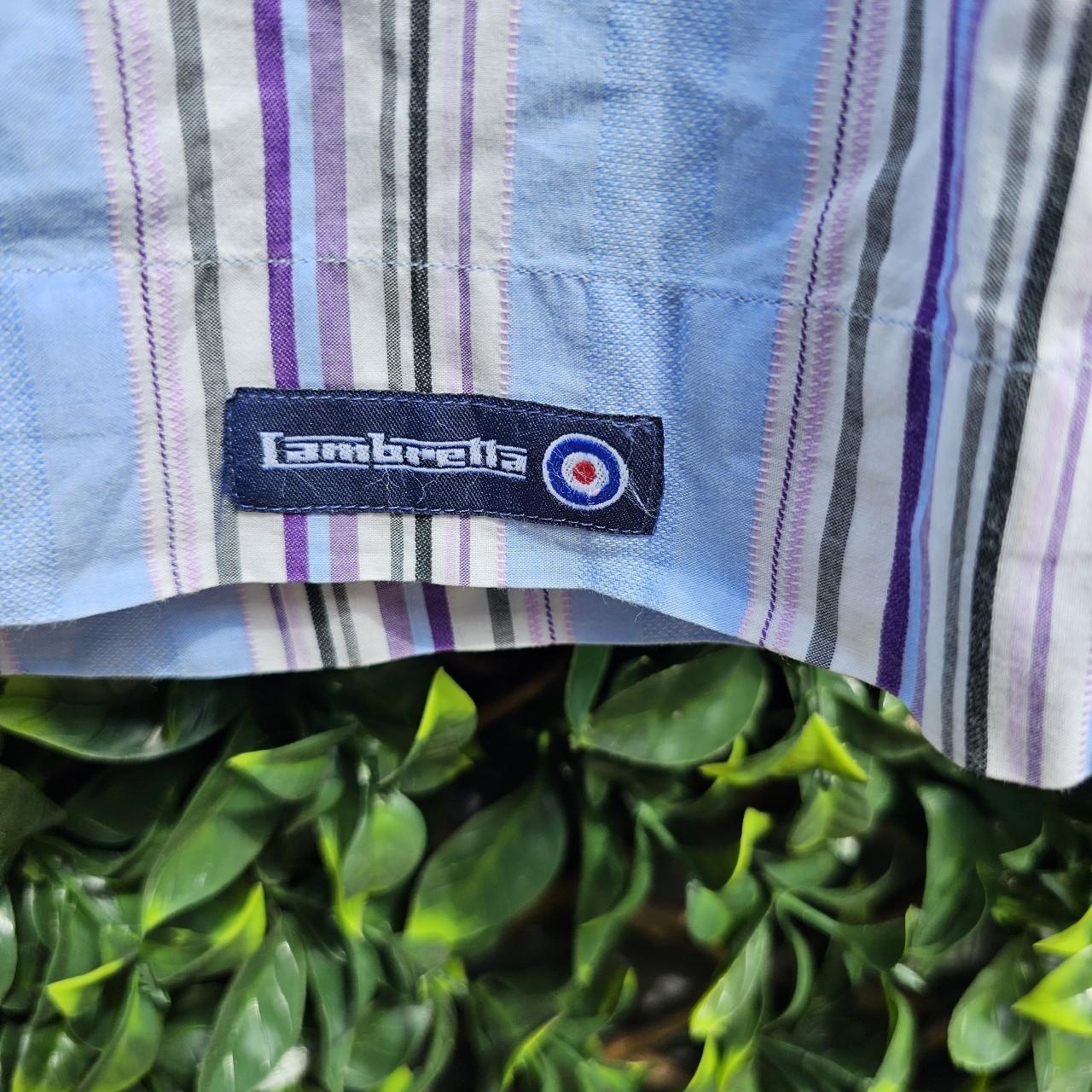 T-SHIRT DA UOMO Nera Lambretta All Over Bicolore Retrò Mod Ska Taglie Da M A 4XL EUR 12,83 - Foto 2