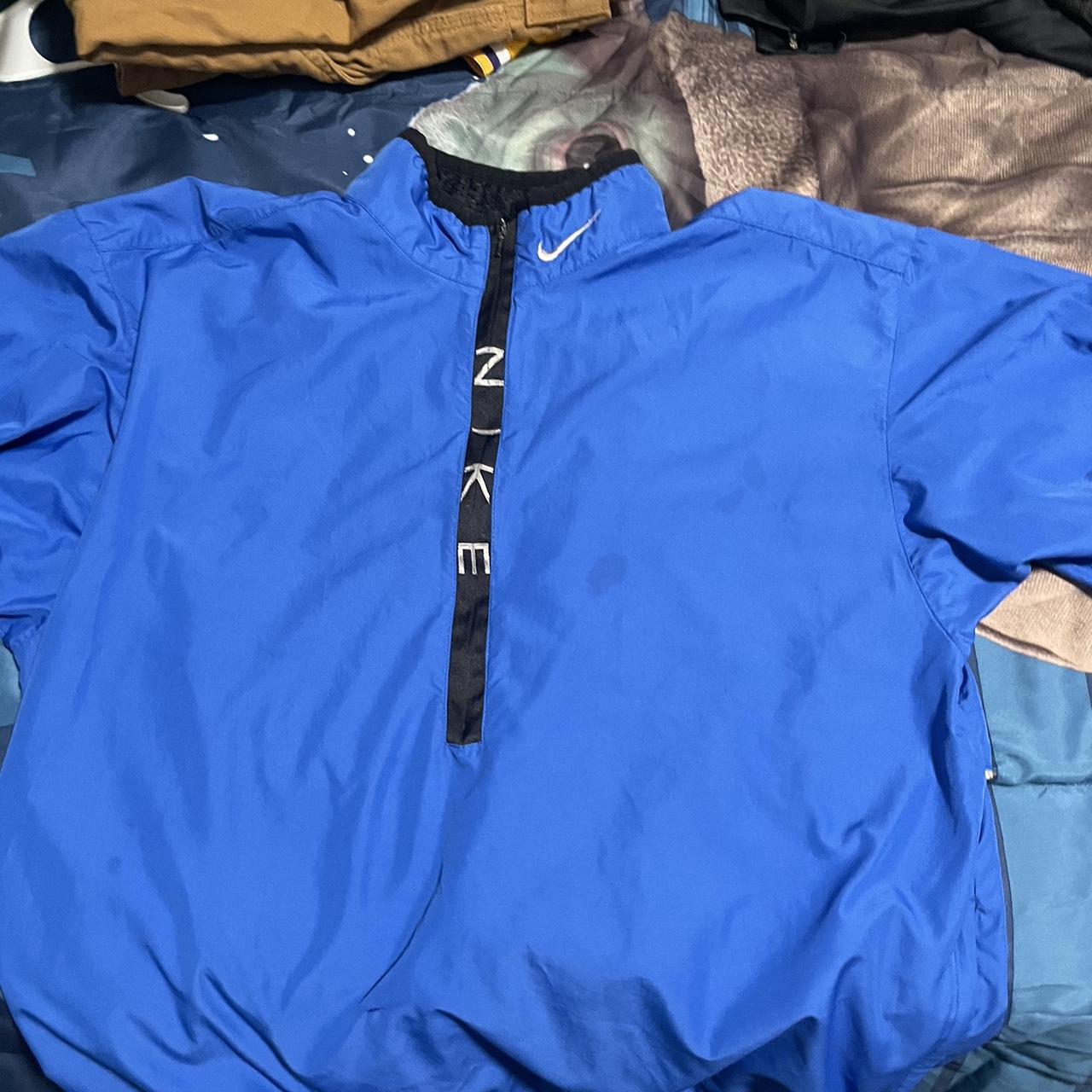 XL Gray Nike Swingman Windbreaker/Cage Jacket 10/10 - Depop