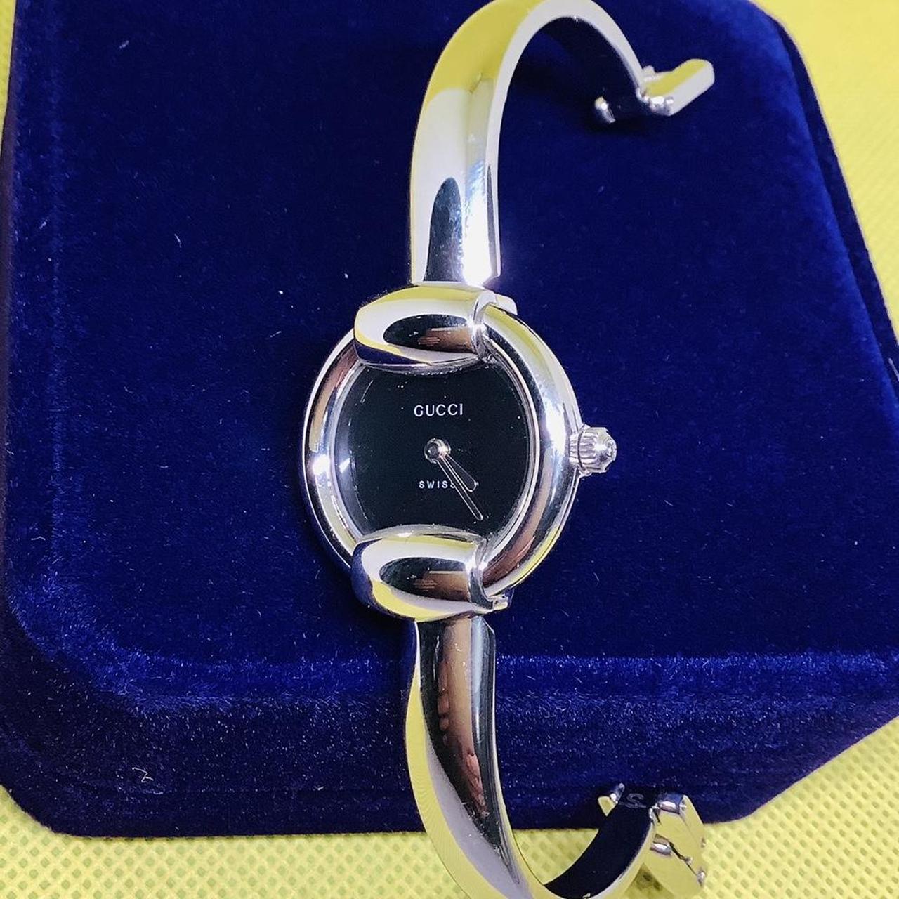 This SUPER CUTE 100 AUTHENTIC GUCCI bangle watch Depop