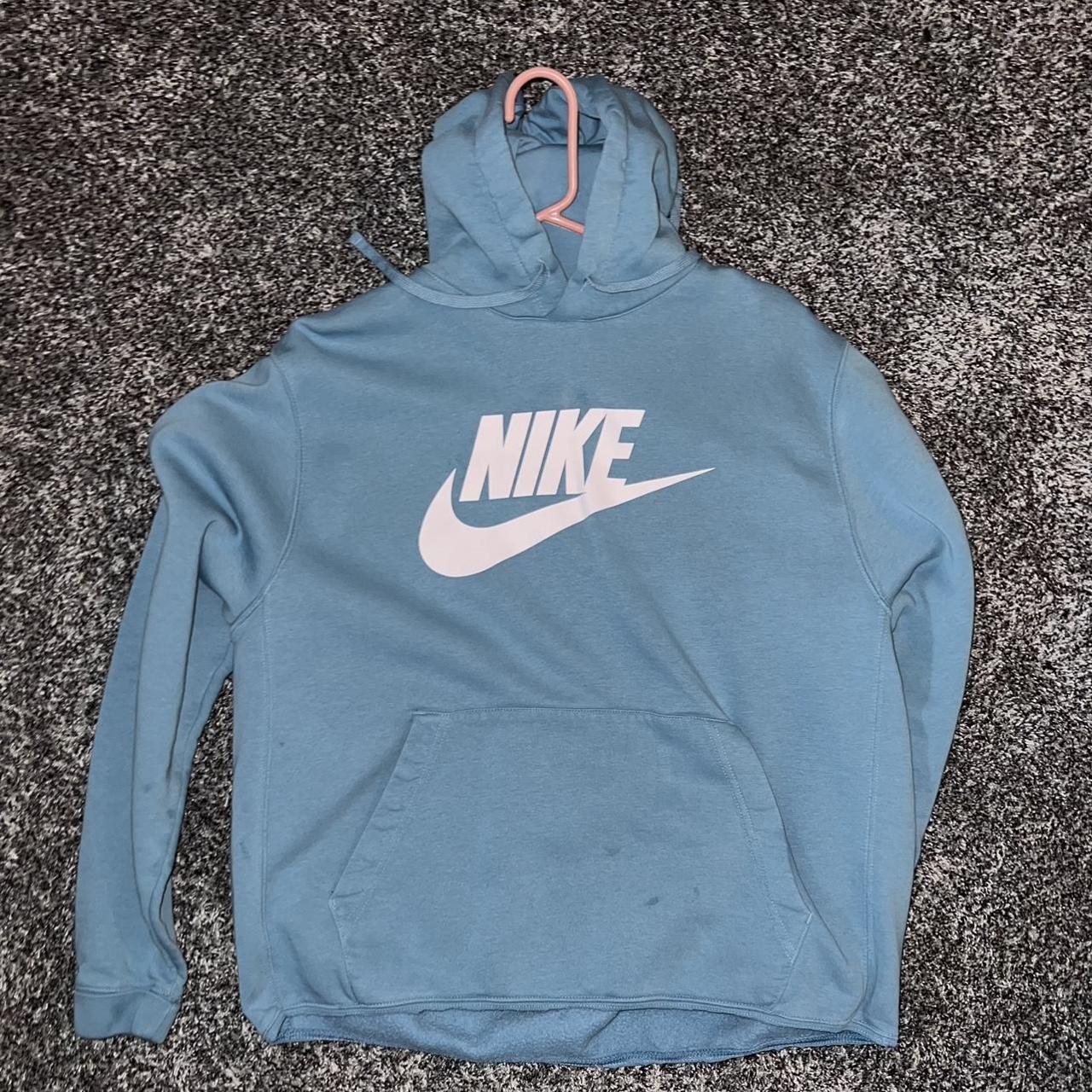 nike light blue mens hoodie