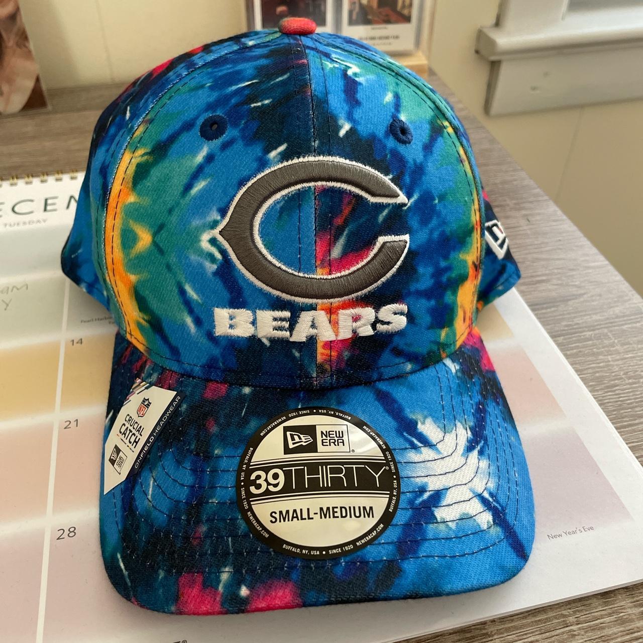 chicago bears crucial catch tie dye hat