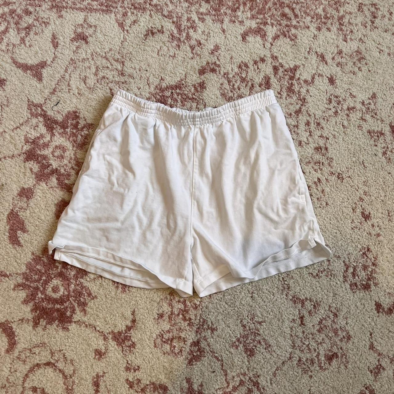 Brandy Melville Women's White Shorts Depop