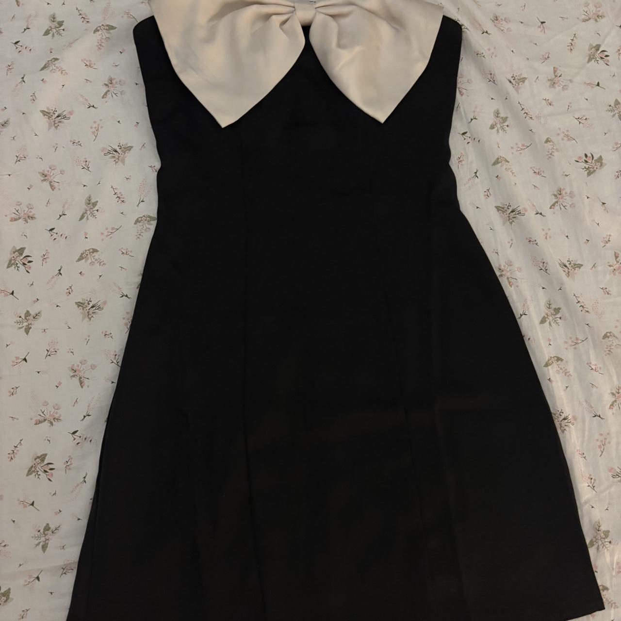 Princess Polly Women's Dress - Black/White - 0 – Size 0 PrincessPolly black mini dress with …