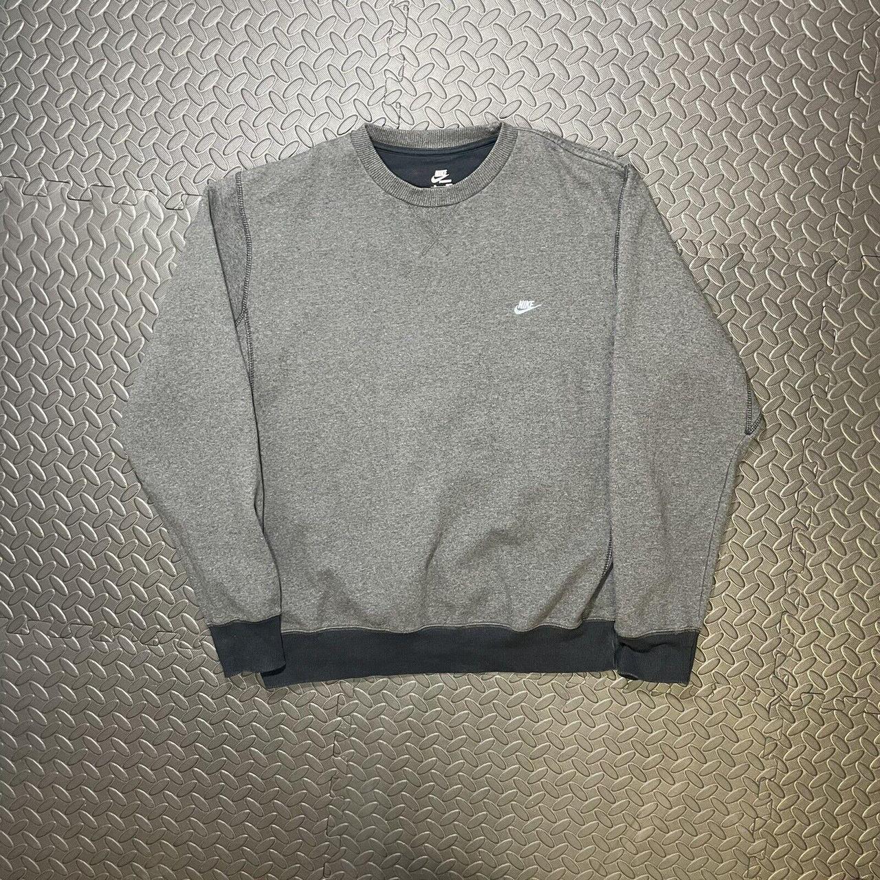 Nike Sportswear Dark Grey/Charcoal Grey Sweatshirt... - Depop