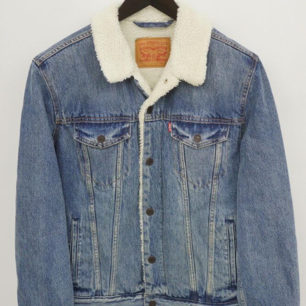 Men Levi Strauss & Co Denim Jacket Biker Blue Shera... - Depop