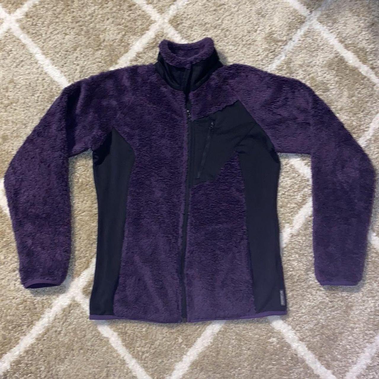 Columbia High Pile Purple Zip Up Jacket Thick Warm Depop   P0 