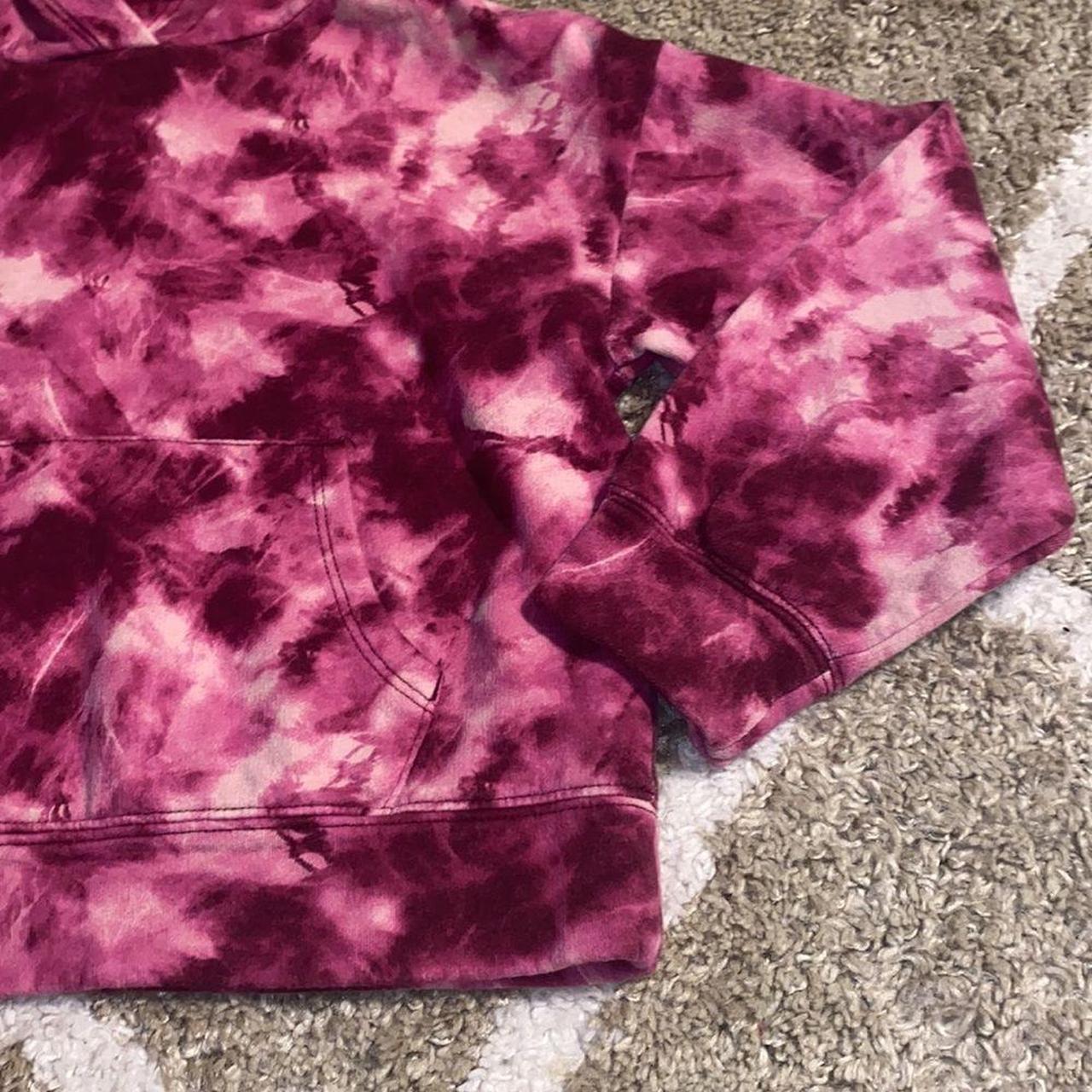 Old Navy Pink and Cream Hoodie Depop