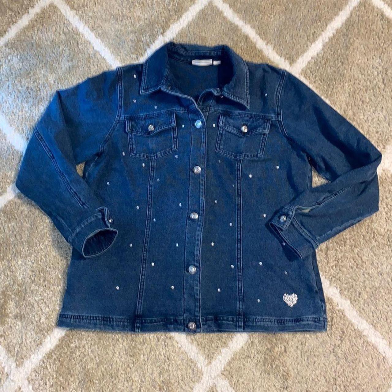 Womens Denim Quacker Factory Denim Jacket Quacker Factory - Main Image