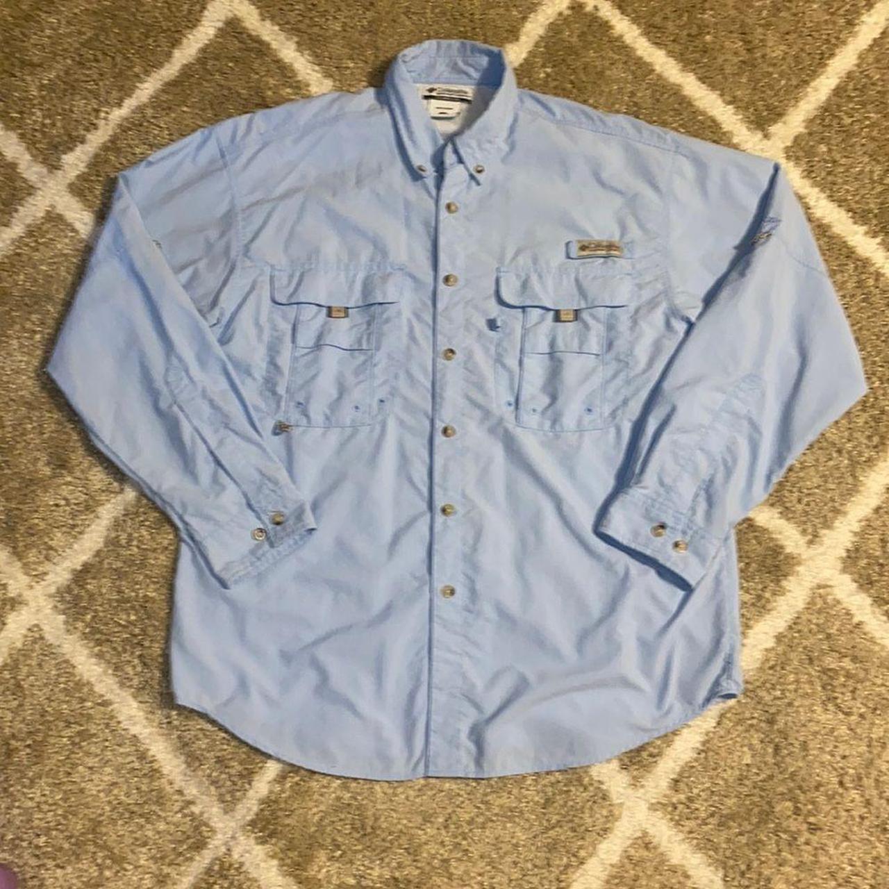 Columbia PFG Fishing Outdoor Long Sleeve Button Up - Depop