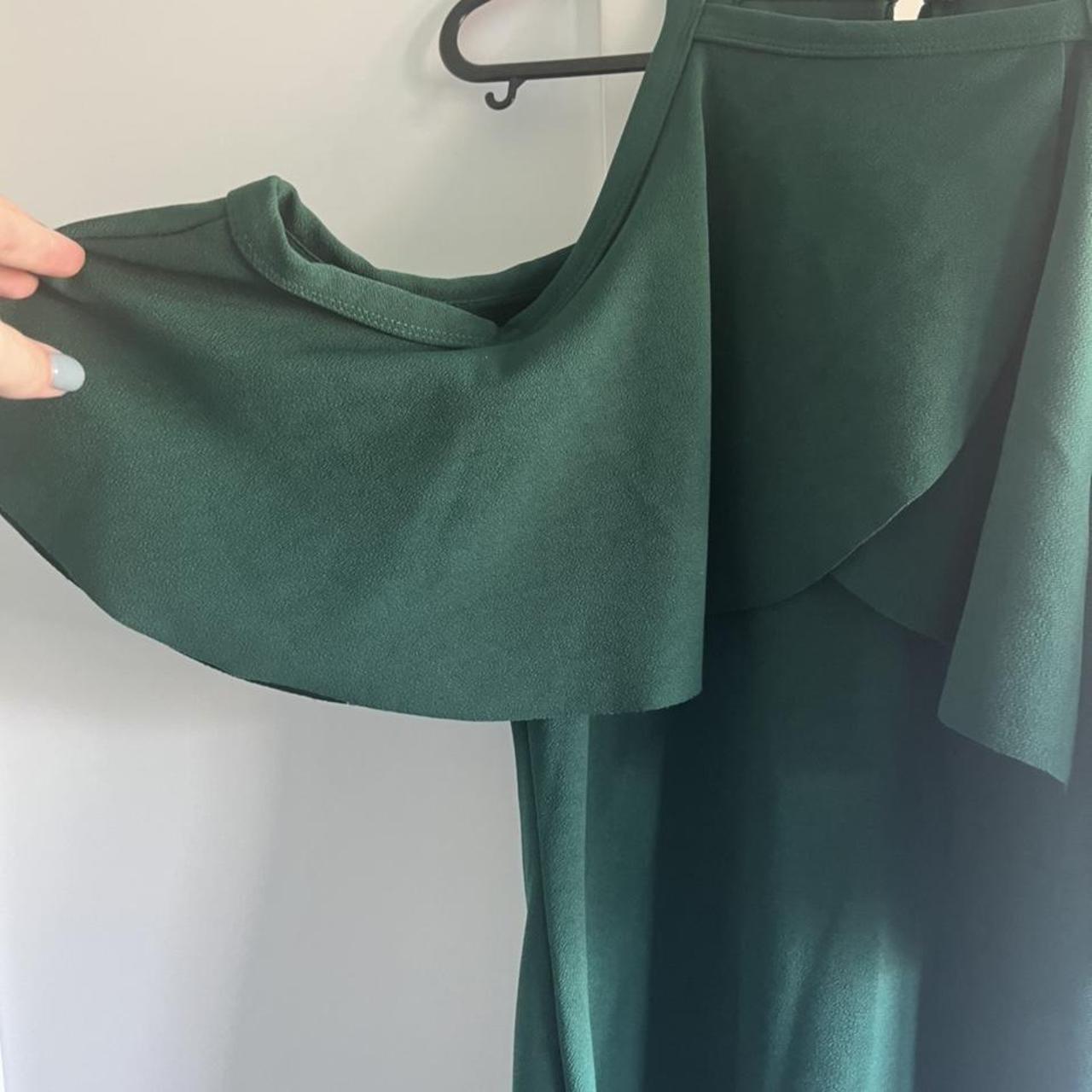 Dark green quiz midi dress. UK12. Worn once for a... - Depop