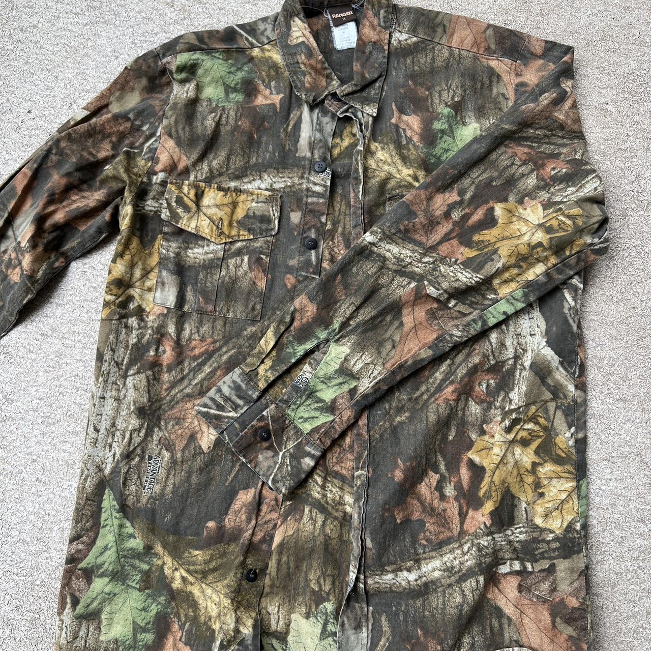 Vintage Ranger Camo Button Up -Size: (US... - Depop