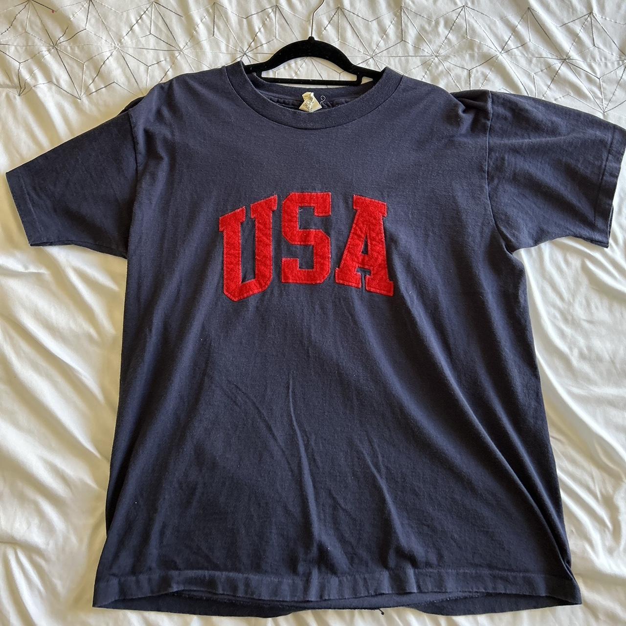 VINTAGE Early 90’s Single Stitch Embroidered USA... - Depop