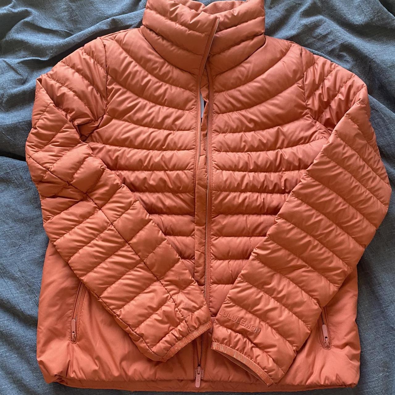 Lululemon Women's Orange Jacket | Depop