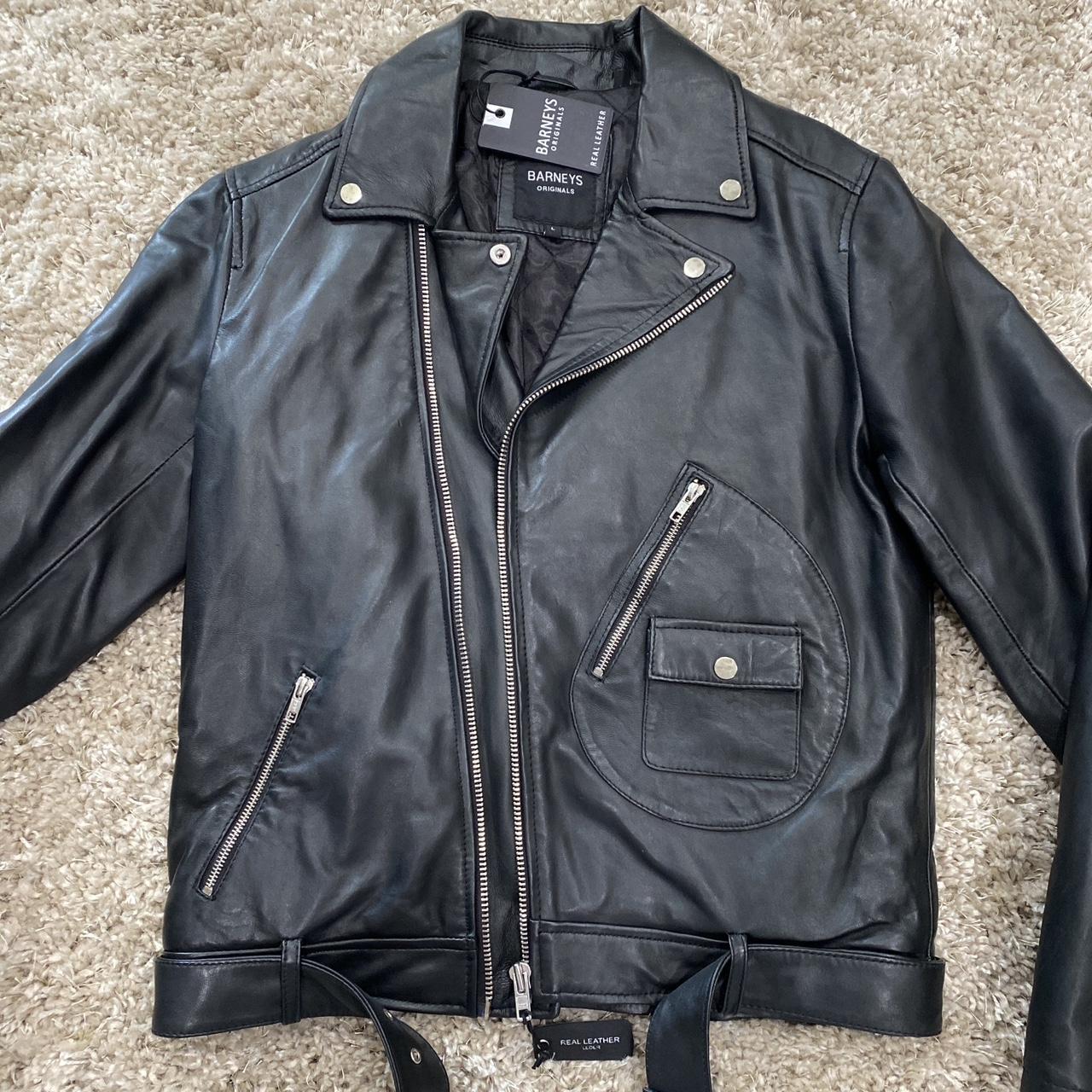 Barney's Men's Black Jacket | Depop