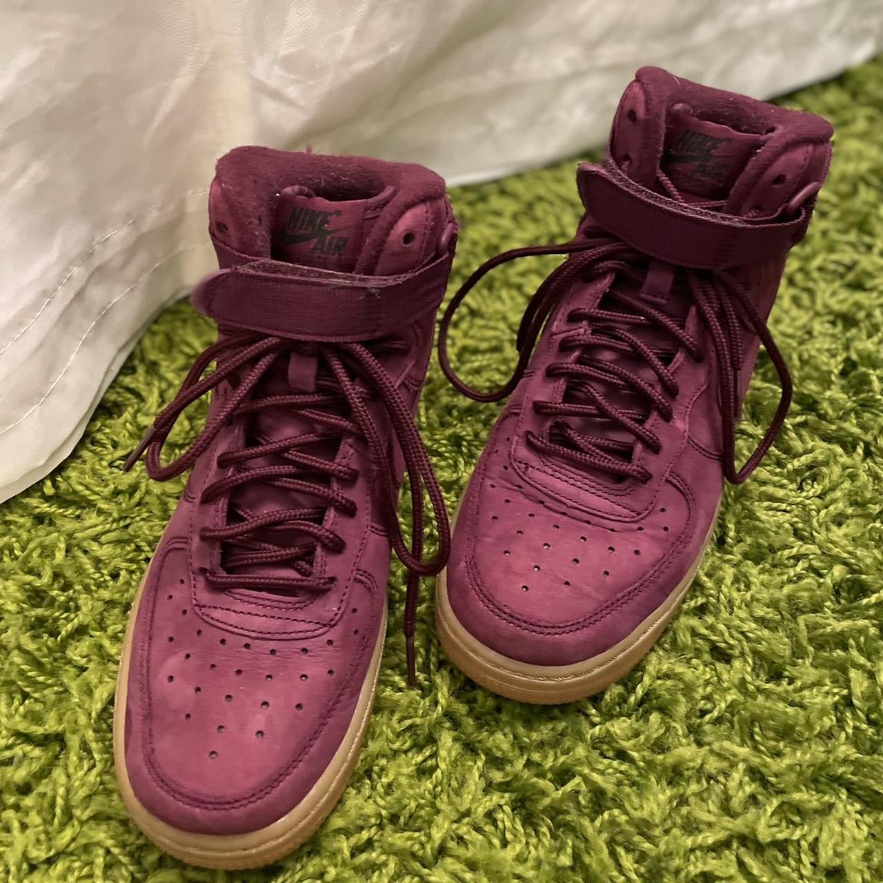 air force 1 high burgundy