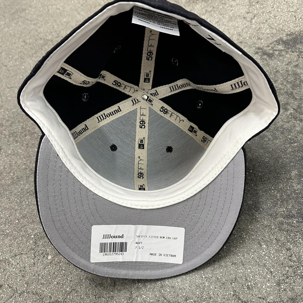 JJJJound Men's Black and Grey Hat | Depop