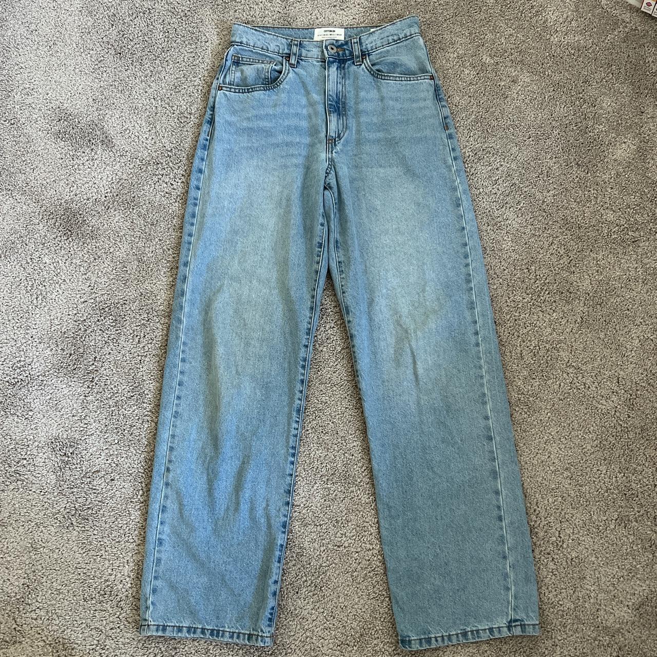 cotton on loose straight jeans only worn these a... - Depop