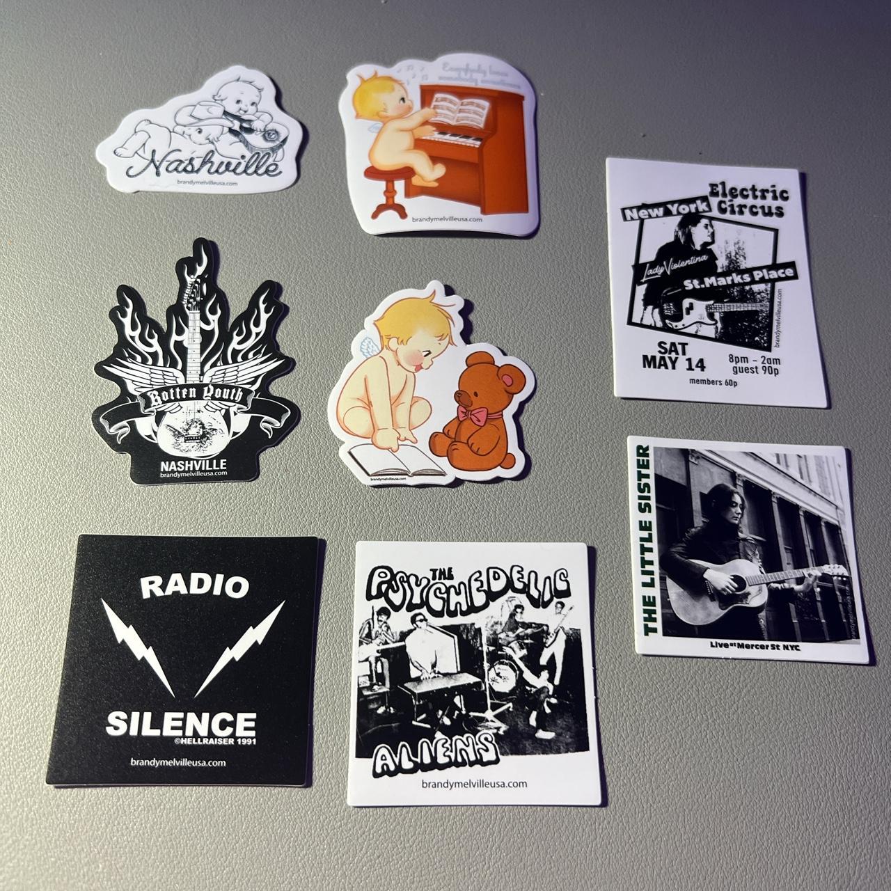 brandy bands and baby cherub sticker pack of 8 Depop