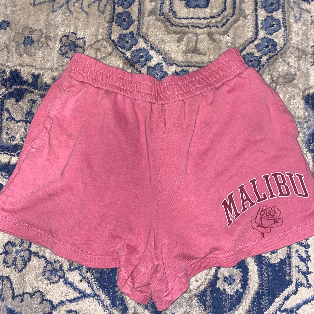 Target Women's Red and Pink Shorts Depop