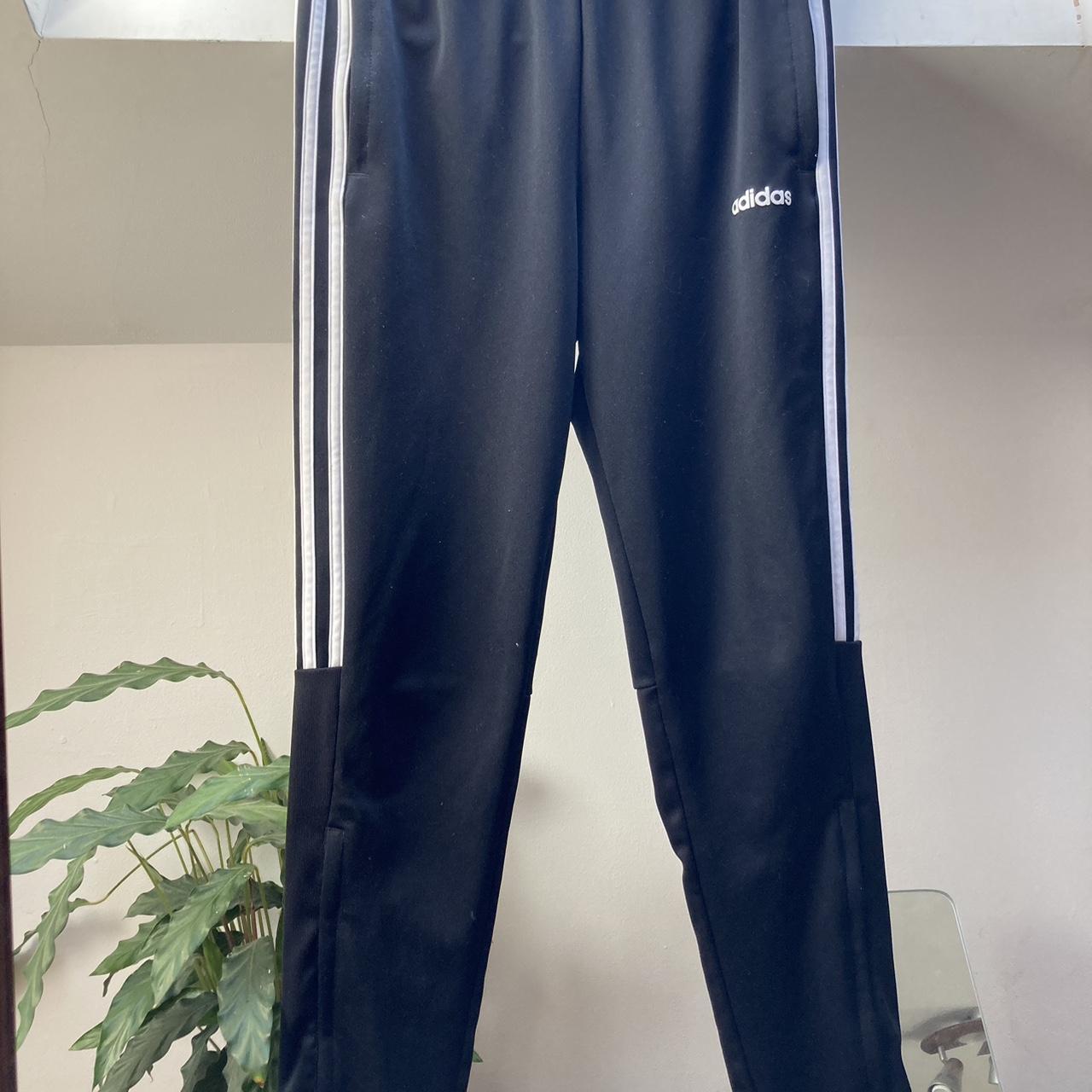 Adidas trackie pants have zip at bottom Size S - Depop