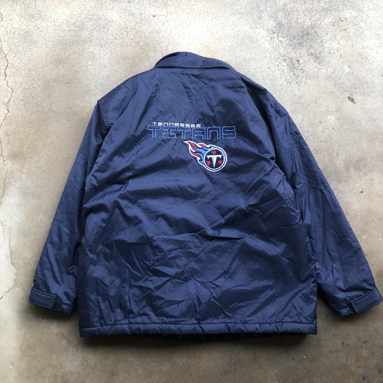 Logo Athletic x NFL Puffer Jacket Tennessee Titans - Depop