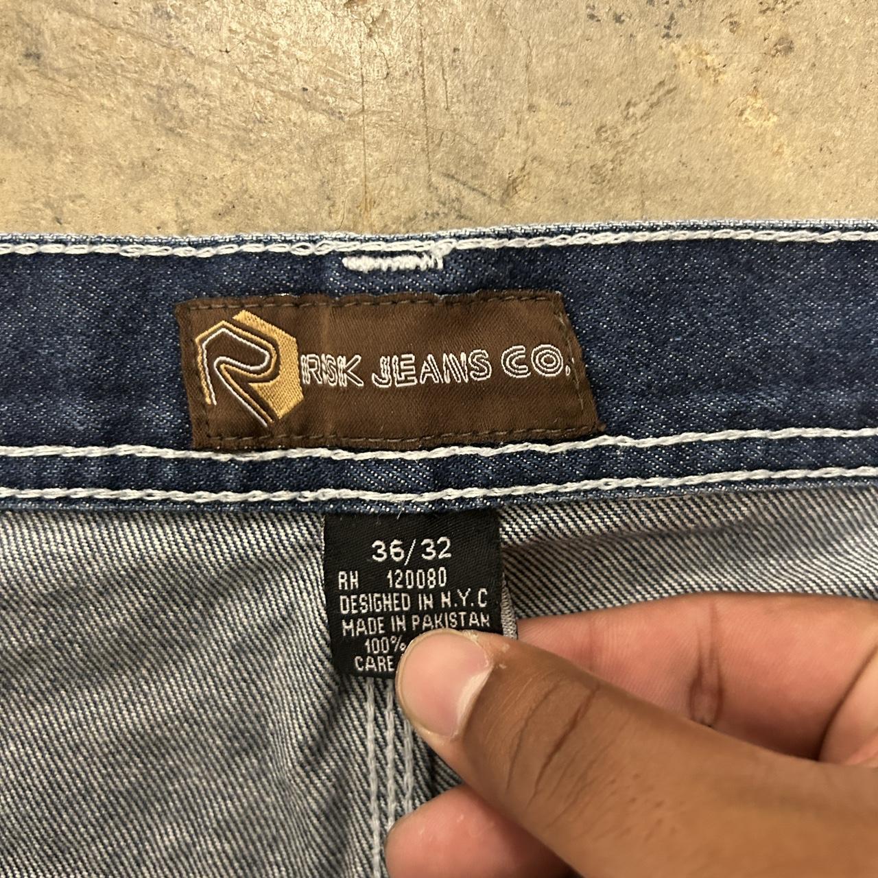 Risk Denim Jeans Vintage 90s Y2K 2000s Skater... - Depop
