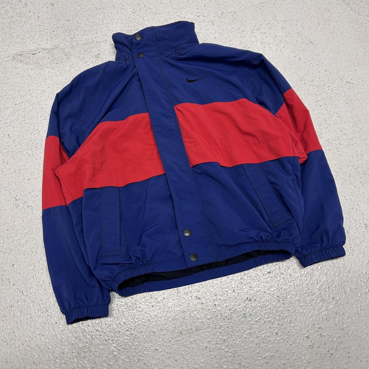 Vintage Nike Zip Up Color Block Two Tone Jacket ... - Depop