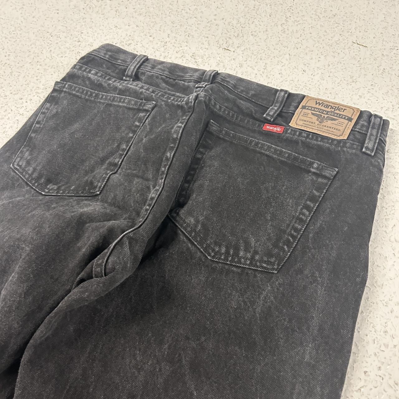 Y2K baggy jeans black faded 36 loose relaxed... - Depop