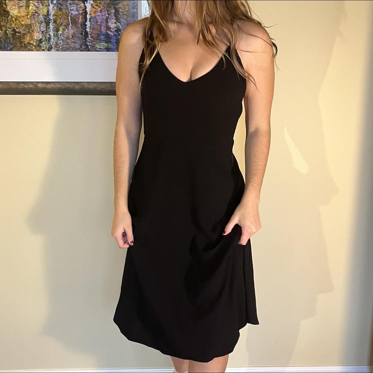 Black midi dress flowy best sale