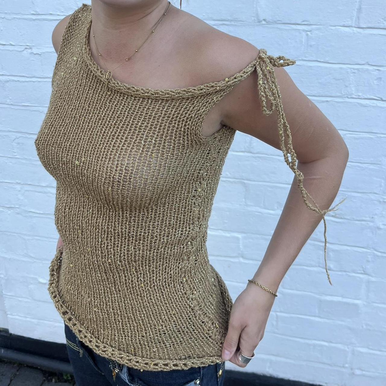 The Jasmine Knit Latest Design gold glitter Depop