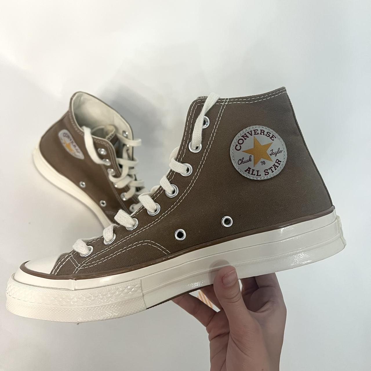 Limited edition Converse x Carhartt chocolate brown... - Depop