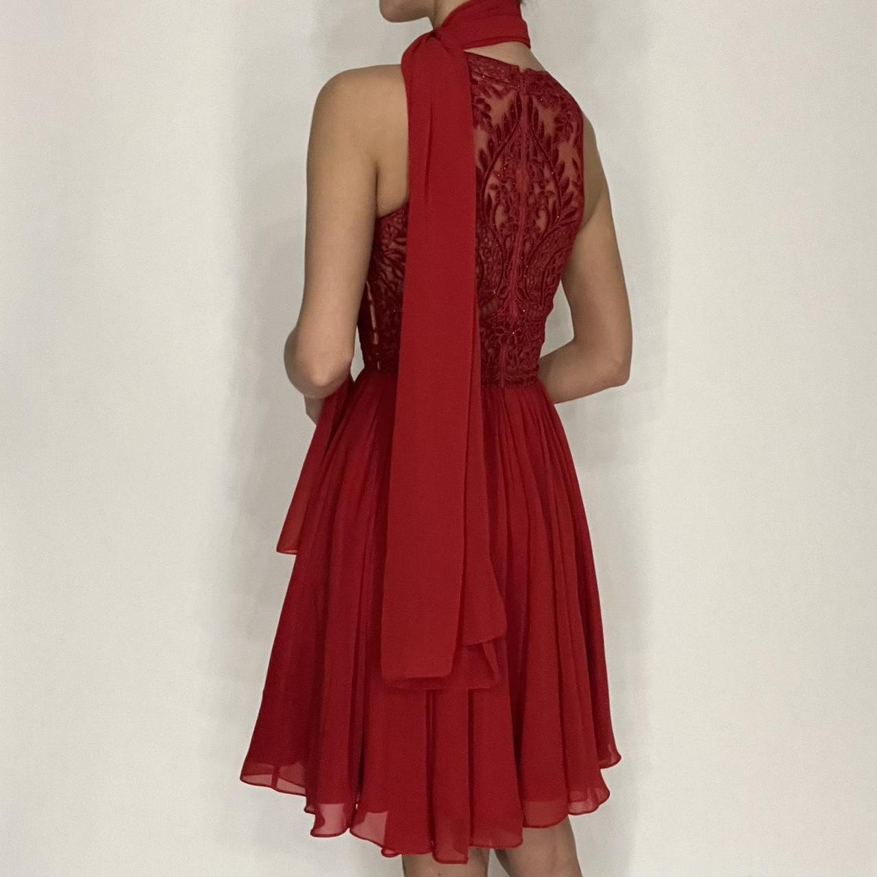 Ruby red formal store dress