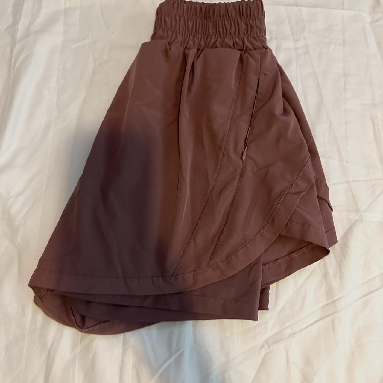 AS Revival Women's Burgundy and Pink Shorts (3)