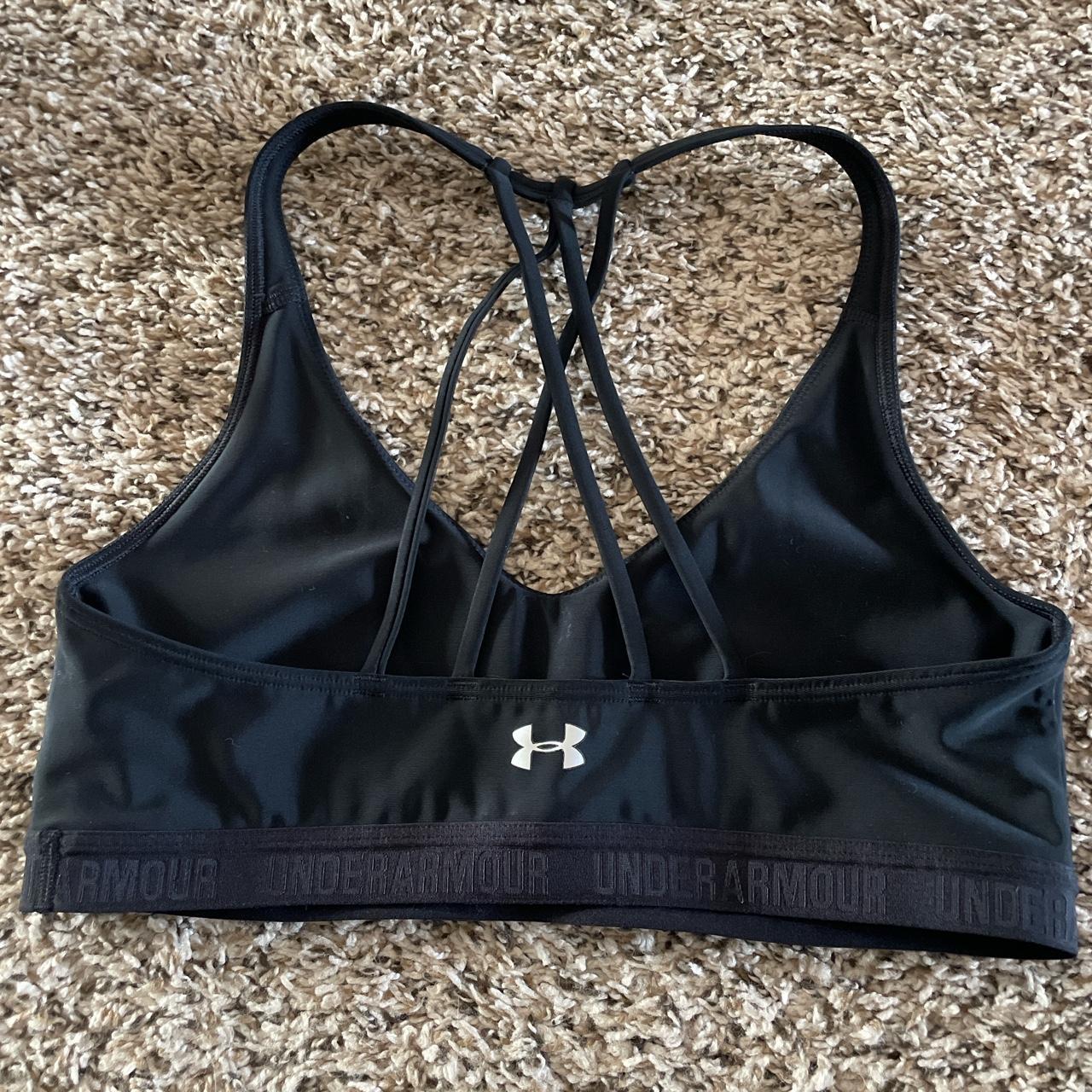 Black Under Armor sports bra - Depop