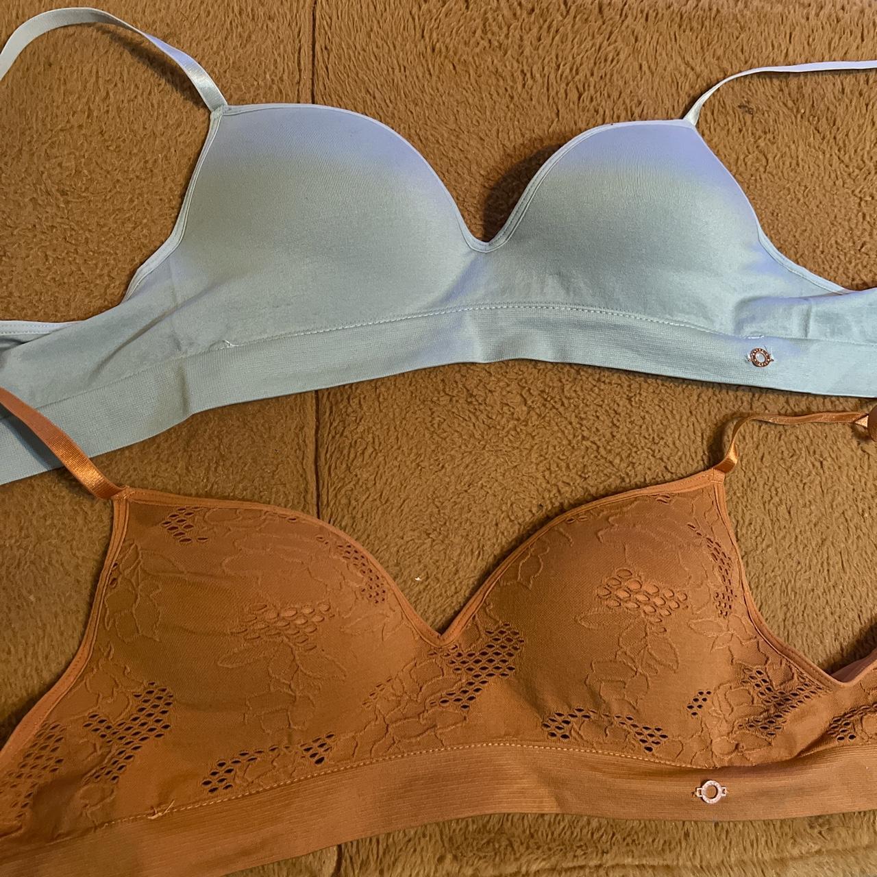 Pair of 2 Danskin bras Unwired, lightly lined.... - Depop