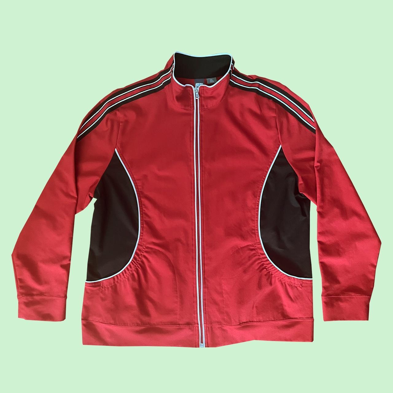 JCPenney Women's Black and Red Jacket Depop