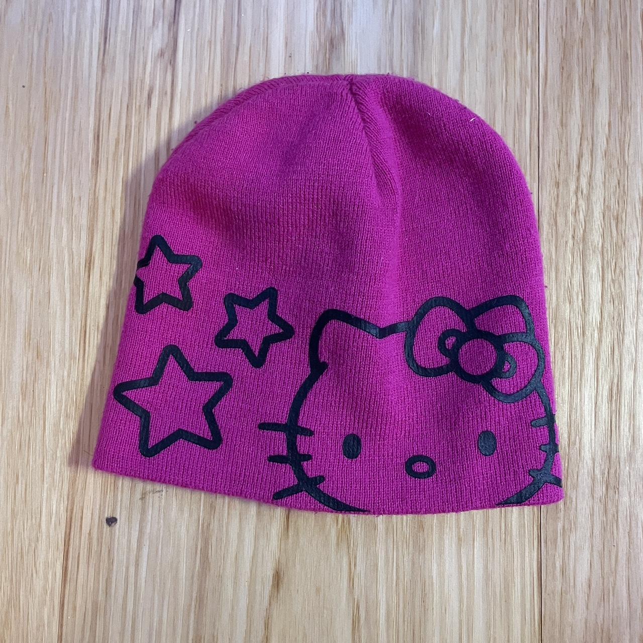 hello-kitty-women-s-pink-and-black-hat-depop