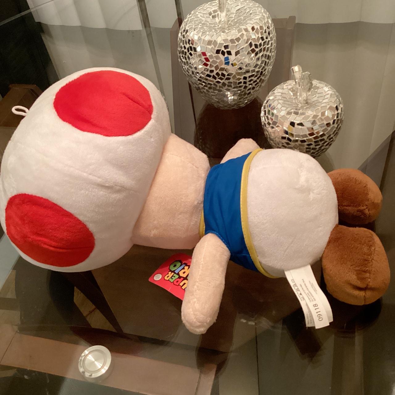 Super Mario Brothers Red Toad 16”Plush Mushroom Toy - Depop