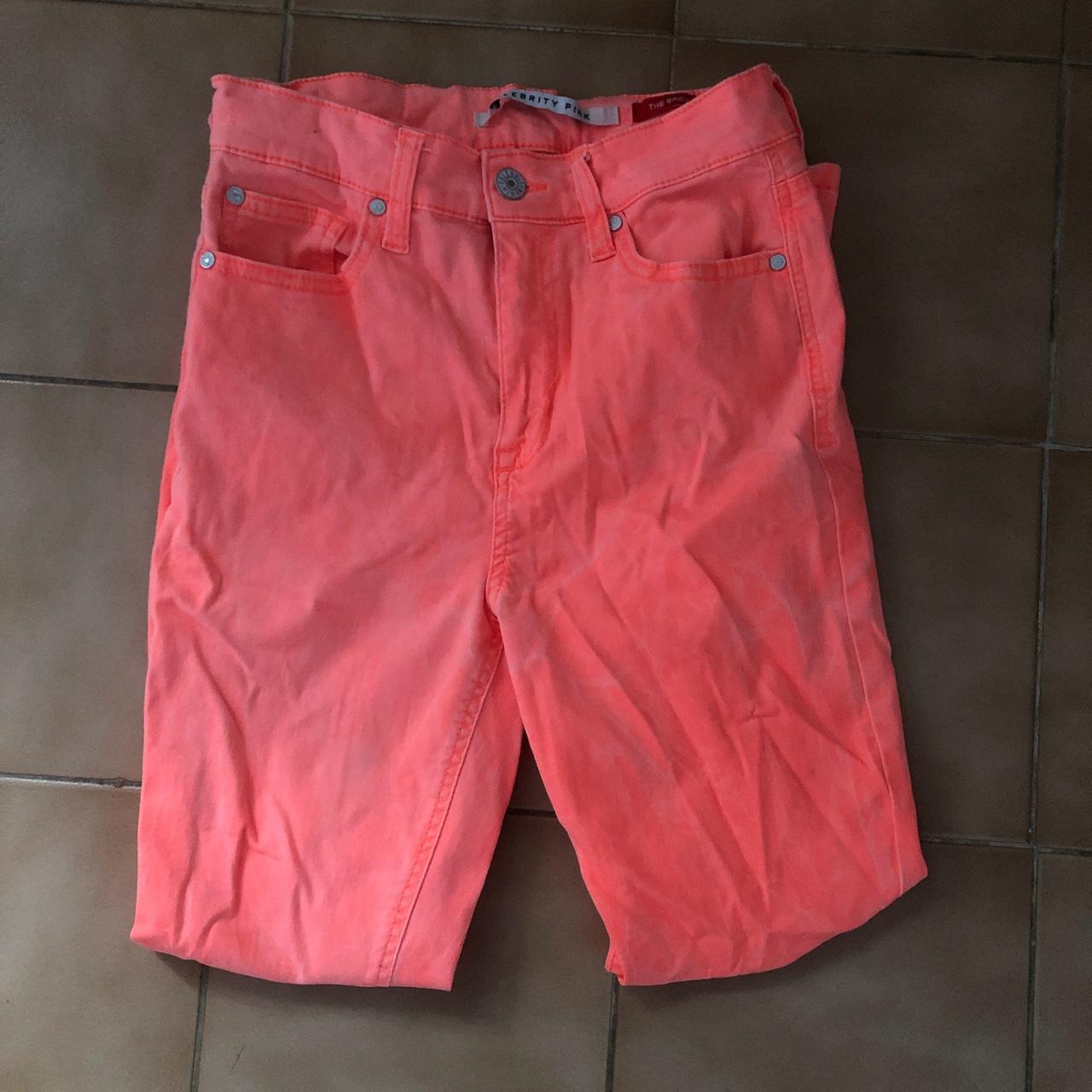 Pink and Orange Jeans | Depop