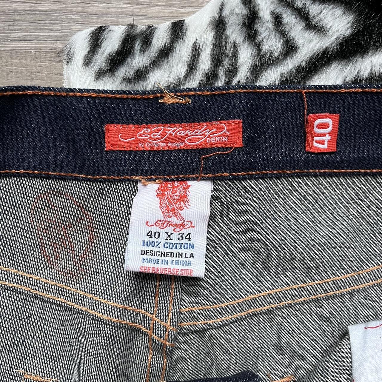 Vintage Ed Hardy Jeans 100% Cotton Size:... - Depop