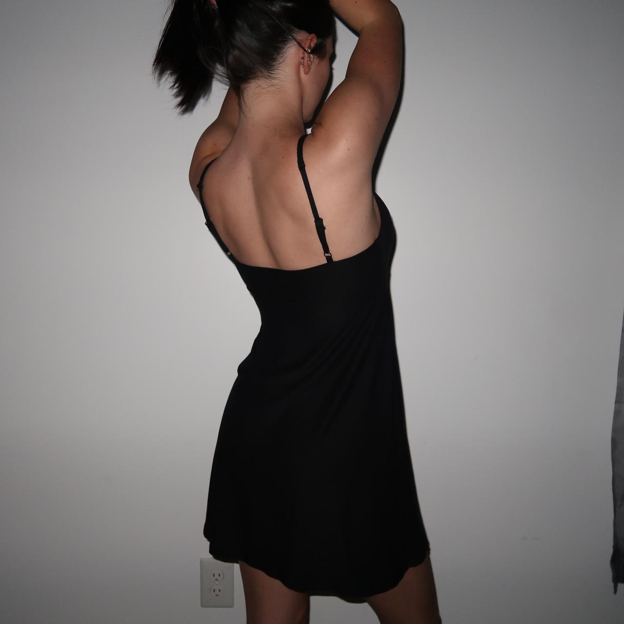 black mini dress little black dress 😈 cute for any... - Depop