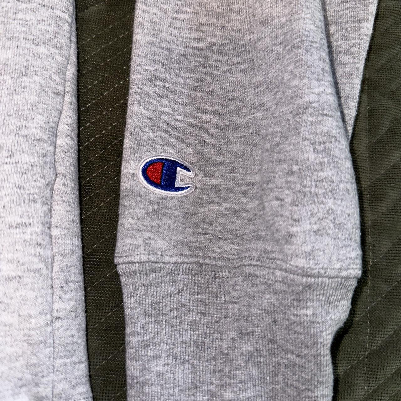 this champion sweatshirt is so cozy and has... - Depop