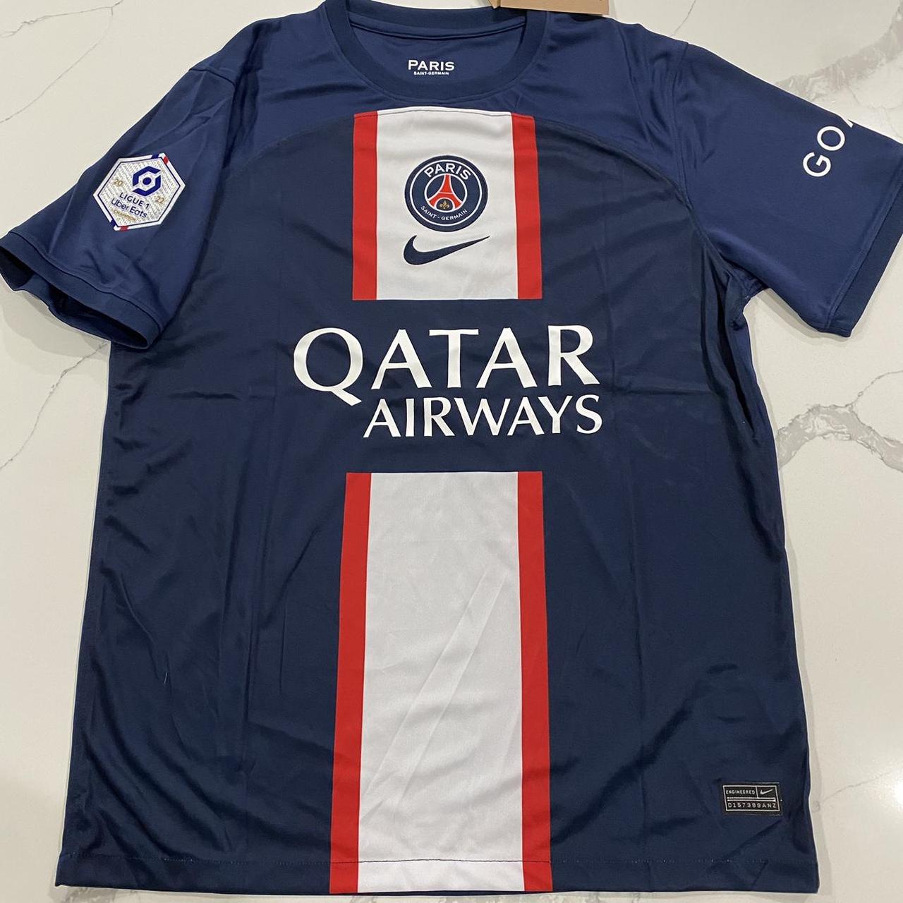 PSG 2022 Jersey Home ligue 1 patch size m/L - Depop