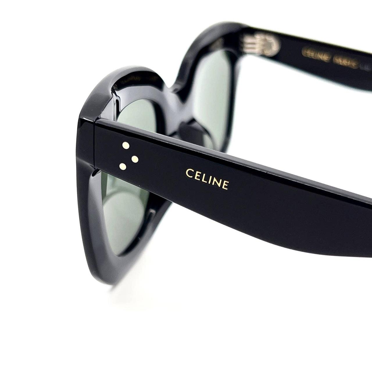 CELINE Women's Black Sunglasses Depop