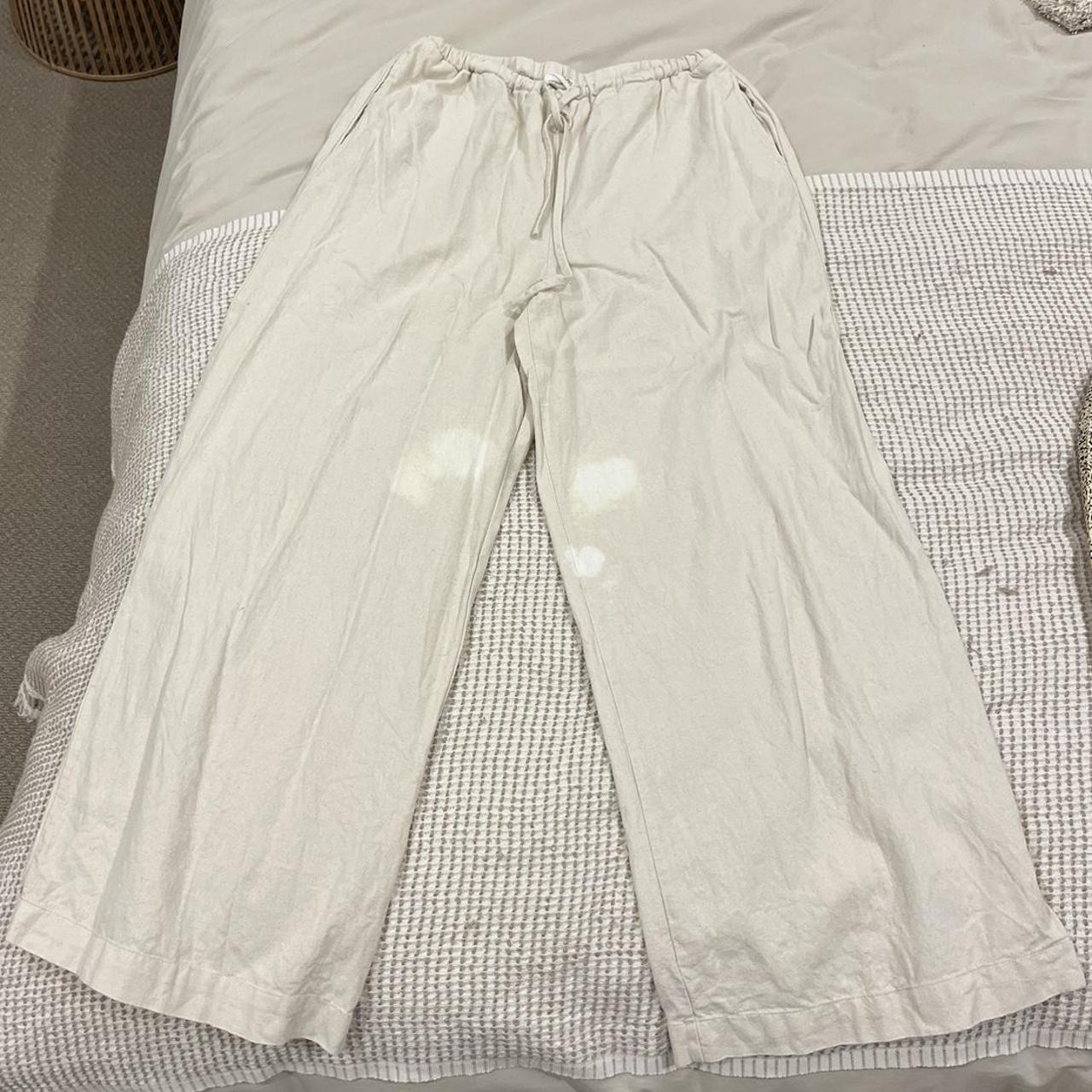 Women's Cream Trousers | Depop