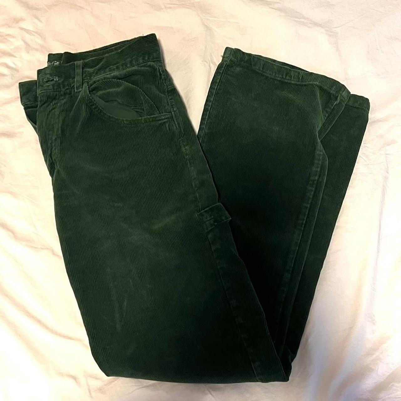 Brandy Melville Women's Green Trousers | Depop