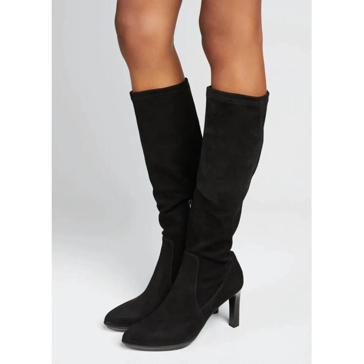 Aquatalia Women s tall black suede boots